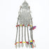 Turkoman head dress with two metal and glass pendants - The Nomads Tent